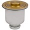 Ruvati Deep Basket Strainer Drain for Kitchen Sinks all Metal 3-1/2 inch Brushed Gold Satin Brass RVA1027GG - alternate 3